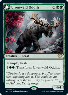 Innistrad: Crimson Vow 225/277 Ulvenwald Oddity//Ulvenwald Behemoth