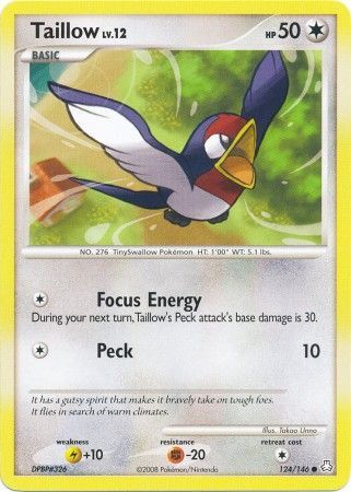 Legends Awakened 124/146 Taillow Lv. 12 (Reverse Holo)