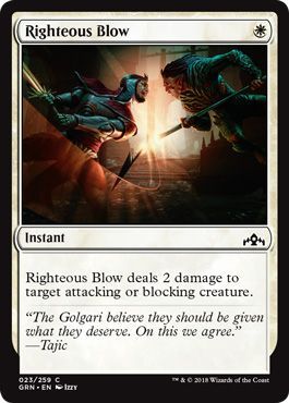 Guilds of Ravnica 023/259 Righteous Blow