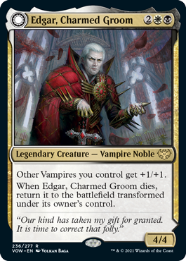 Innistrad: Crimson Vow 236/277 Edgar, Charmed Groom//Edgar Markov's Coffin
