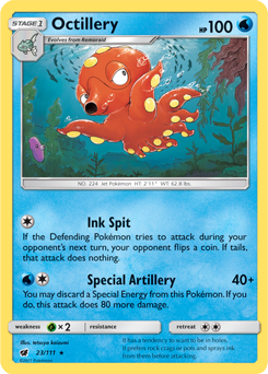 Crimson Invasion 023/111 Octillery (Reverse Holo)