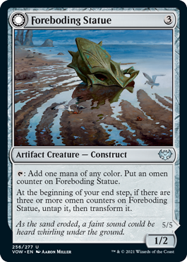 Innistrad: Crimson Vow 256/277 Foreboding Statue//Forsaken Thresher