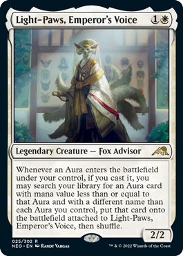 Kamigawa: Neon Dynasty 025/302 Light-Paws, Emperor's Voice