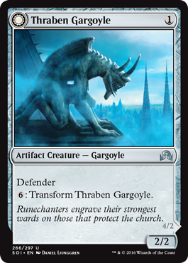 Shadows Over Innistrad 266/297 Thraben Gargoyle//Stonewing Antagonizer
