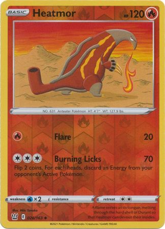 Battle Styles 026/163 Heatmor (Reverse Holo)