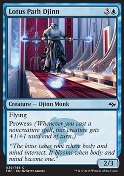 Fate Reforged 039/185 Lotus Path Djinn