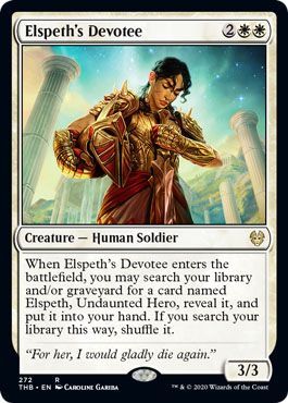 Theros Beyond Death 272 Elspeth's Devotee (Planeswalker Deck)