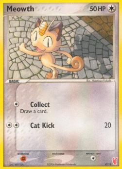 EX Trainer Set Two 04/12 Meowth (Red)