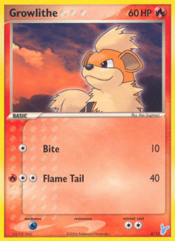 EX Trainer Set Two 04/12 Growlithe (Blue)