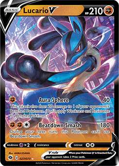Champion's Path 027/073 Lucario V (Half Art)