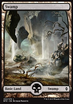 Battle for Zendikar 262/274 Swamp (Full Art)