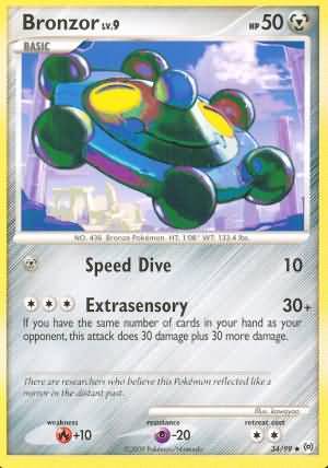 Arceus 34/99 Bronzor Lv 9