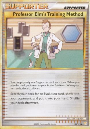 HeartGold & SoulSilver 100/123 Professor Elm's Training Method