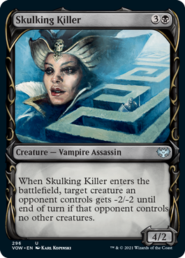 Innistrad: Crimson Vow 296 Skulking Killer (Fang Frame)