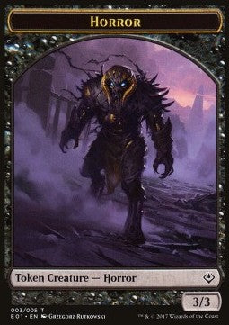 Horror 003/005 - Zombie 020/025 Archenemy Nicol Bolas Token
