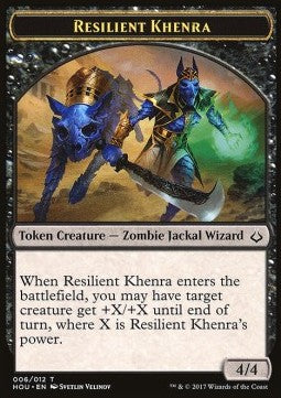 Resilient Khenra 006/012 - Zombie 020/025 Hour of Devistation Token