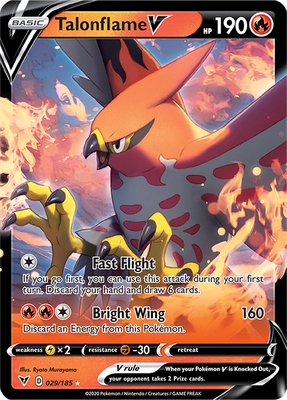 Vivid Voltage 029/185 Talonflame V (Half Art)