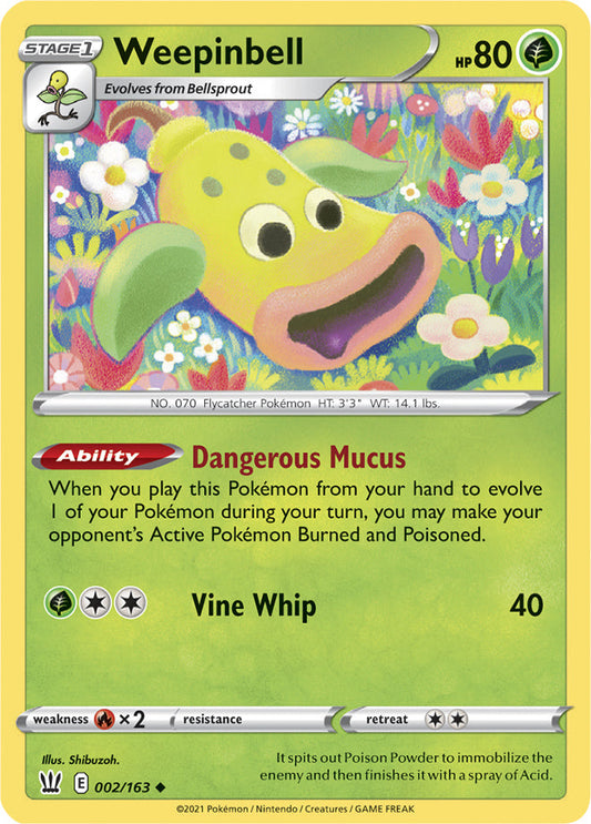 Battle Styles 002/163 Weepinbell