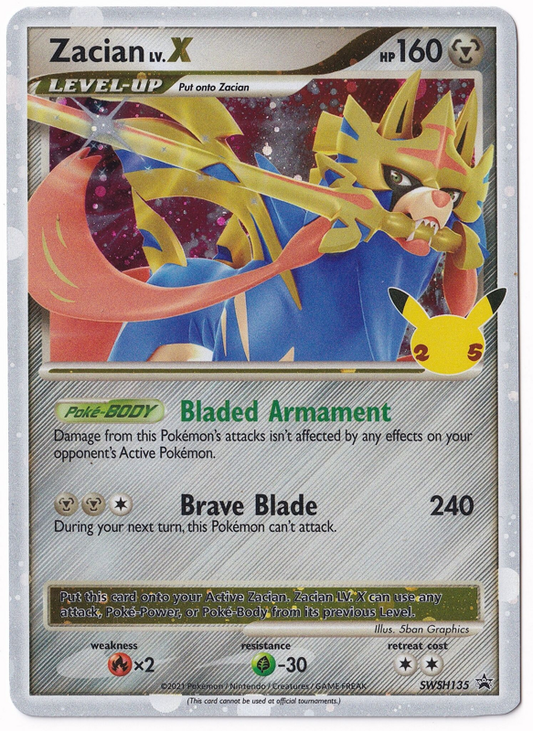 Sword & Shield Promo SWSH135 Zacian LV.X