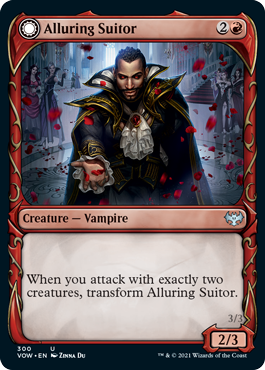 Innistrad: Crimson Vow 300 Alluring Suitor//Deadly Dancer (Fang Frame)