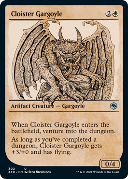 Adventures in the Forgotten Realms 302 Cloister Gargoyle (Rulebook Art)