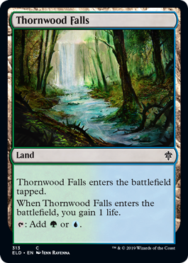 Throne of Eldraine 313 Thornwood Falls (Planeswalker Deck)