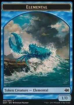 Elemental 001/003 Duel Decks Merfolk Vs Goblins Token