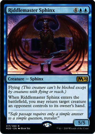 Core Set 2020 317/280 Riddlemaster Sphinx