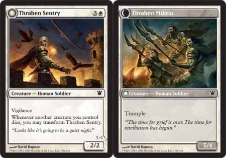 Innistrad 038/264 Thraben Sentry/Thraben Militia