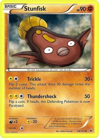 Noble Victories 068/101 Stunfisk (Reverse Holo)
