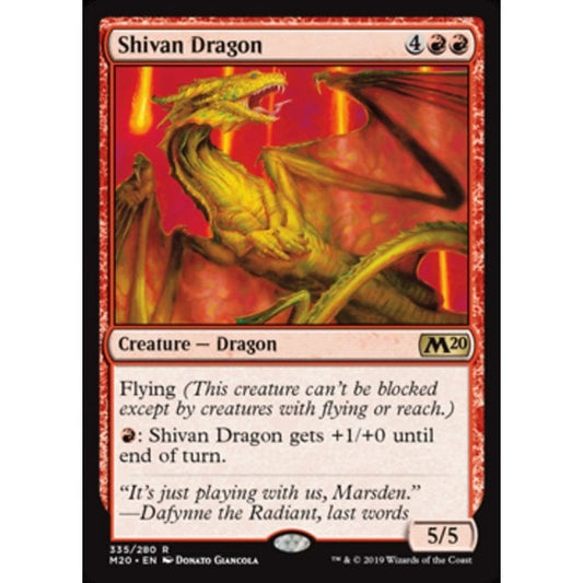 Core Set 2020 335/280 Shivan Dragon