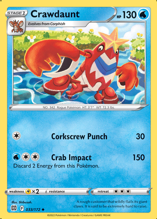 Brilliant Stars 033/172 Crawdaunt