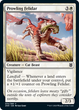 Zendikar Rising 034/280 Prowling Felidar