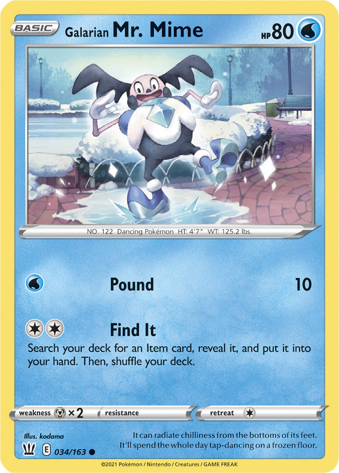 Battle Styles 034/163 Galarian Mr. Mime