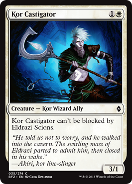 Battle for Zendikar 035/274 Kor Castigator