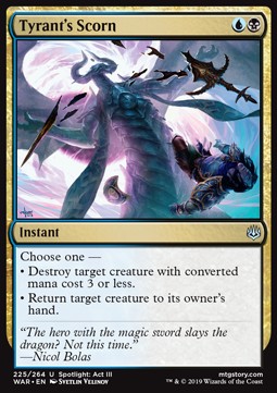 War of the Spark 225/264 Tyrant's Scorn