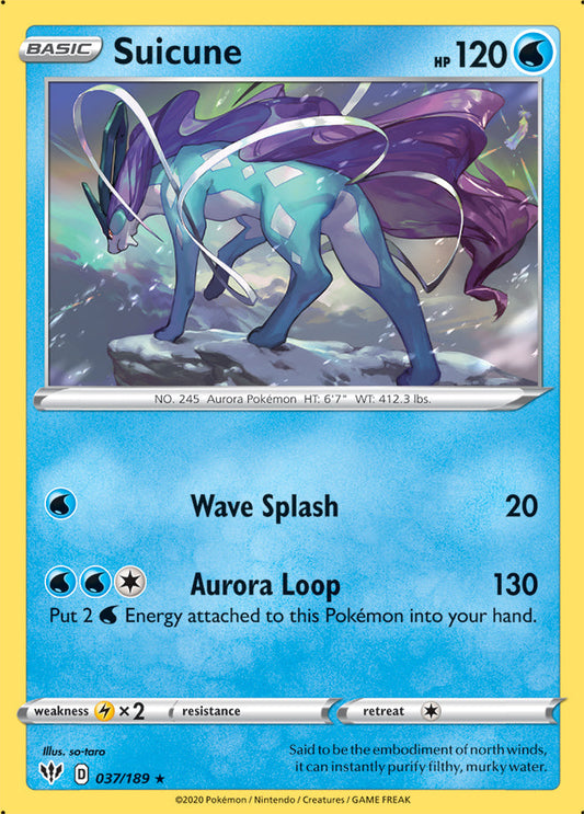 Darkness Ablaze 037/189 Suicune (Reverse Holo)