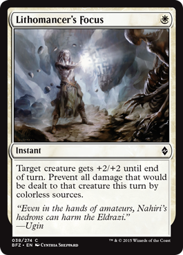 Battle for Zendikar 038/274 Lithomancer's Focus