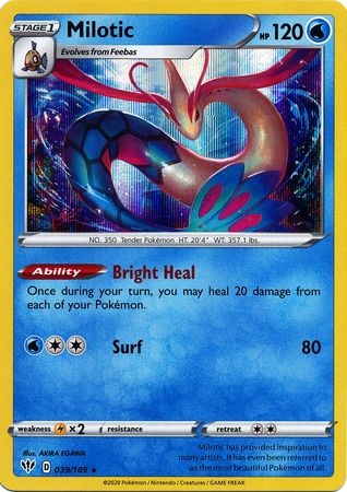 Darkness Ablaze 039/189 Milotic (Holo)