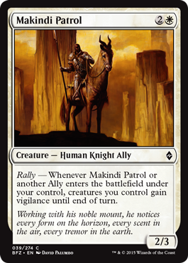 Battle for Zendikar 039/274 Makindi Patrol (Foil)