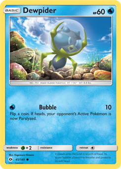 Sun & Moon 045/149 Dewpider