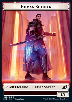 Human Soldier 005/013 Ikoria Lair of the Behemoths Token