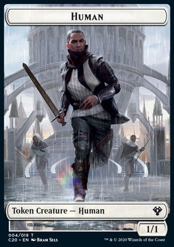 Human 004/019 Ikoria Commander Token