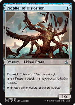 Oath of the Gatewatch 046/184 Prophet of Distortion