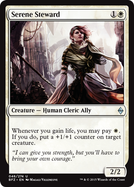 Battle for Zendikar 046/274 Serene Steward