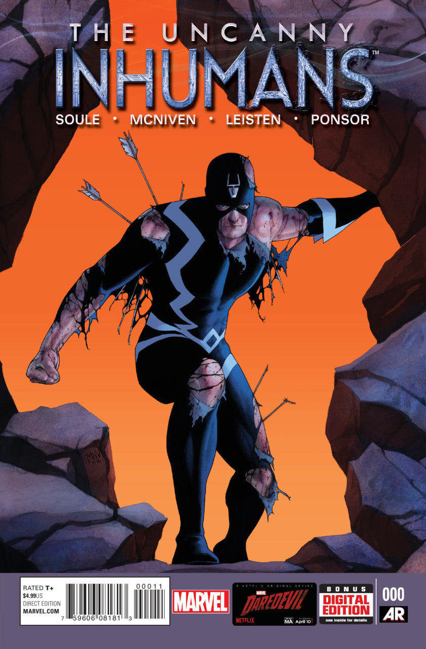 The Uncanny Inhumans #0 Marvel Comics (2015)