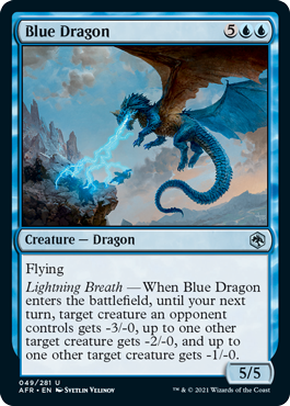 Adventures in the Forgotten Realms 049/281 Blue Dragon