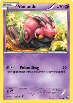 XY Base Set 051/146 Venipede