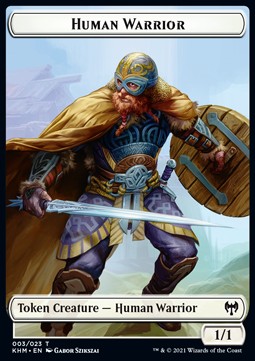 Human Warrior 003/023 Kaldheim Token