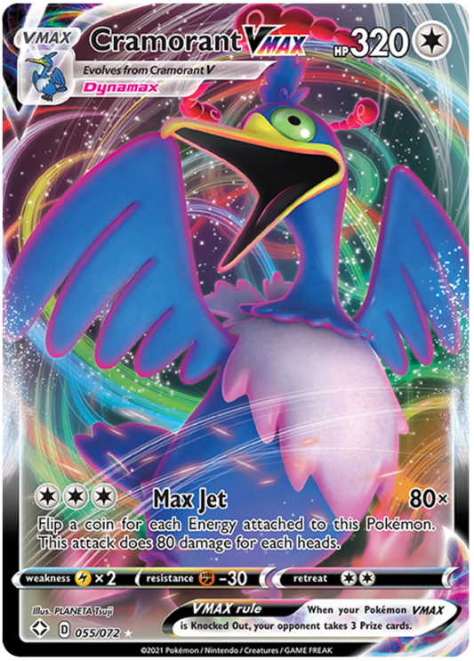 Shining Fates 055/072 Cramorant VMAX (Full Art)